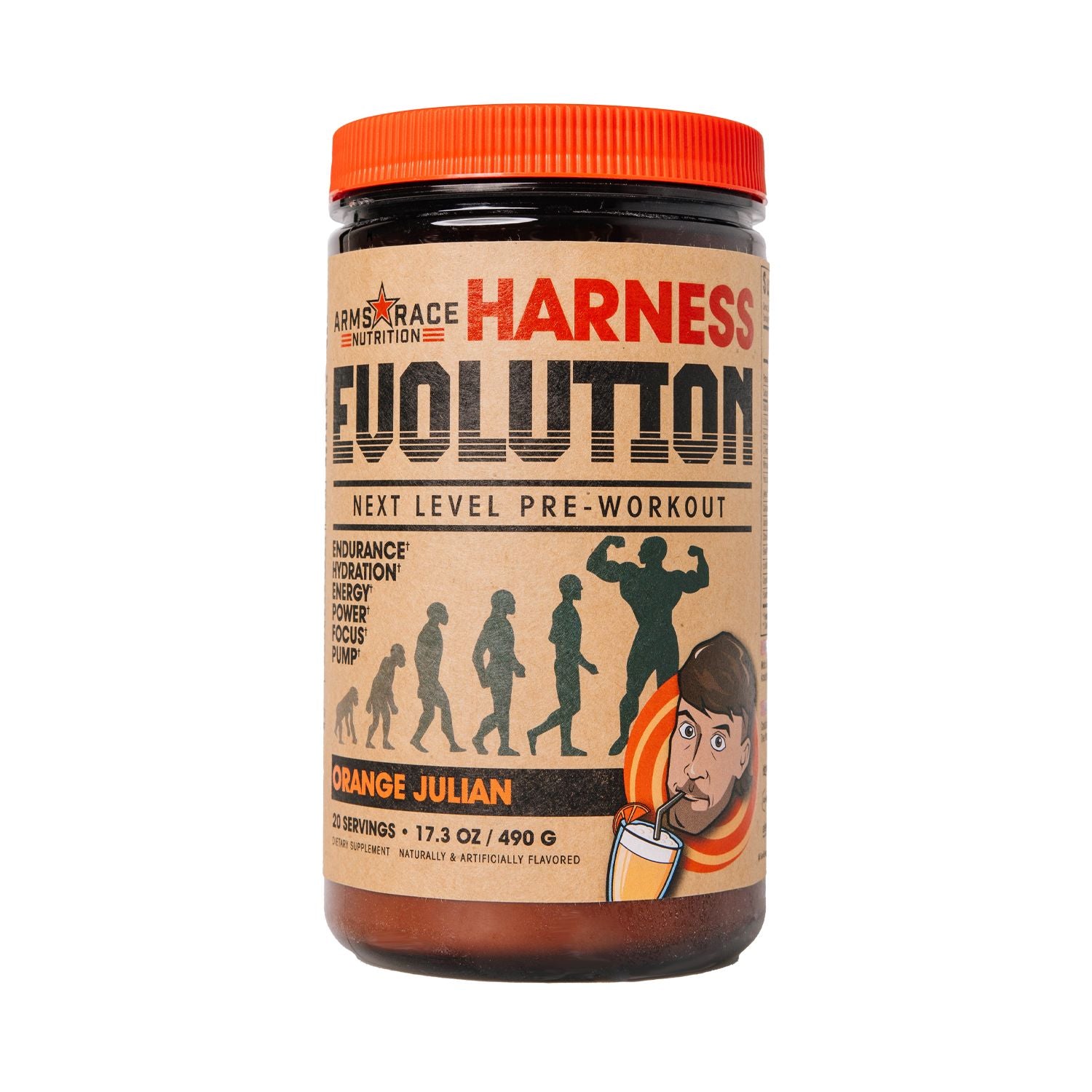 harness evolution orange julian preworkout
